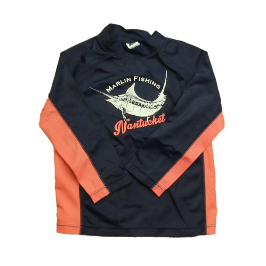 Janie and Jack Boys Navy | Orange Rashguard Size: 18-24 Months Navy | Orange