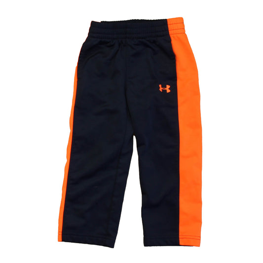 Under Armour Boys Navy | Orange Athletic Pants Size: 2T