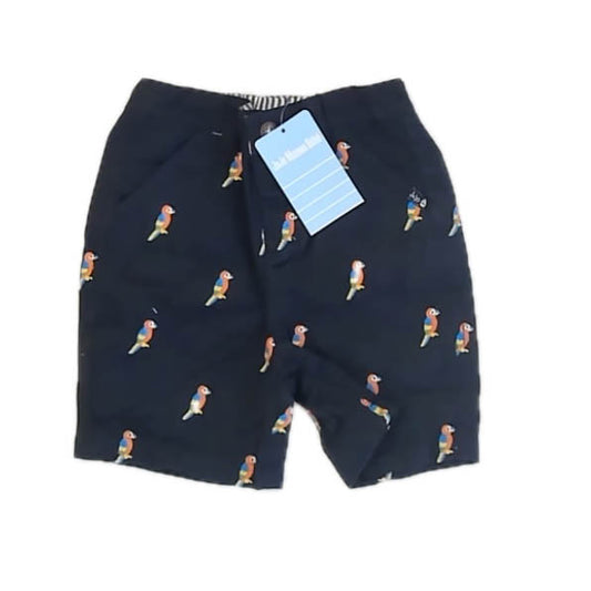 JoJo Maman Bebe Boys Navy Parrot Shorts Size: 4-5T Navy Parrot