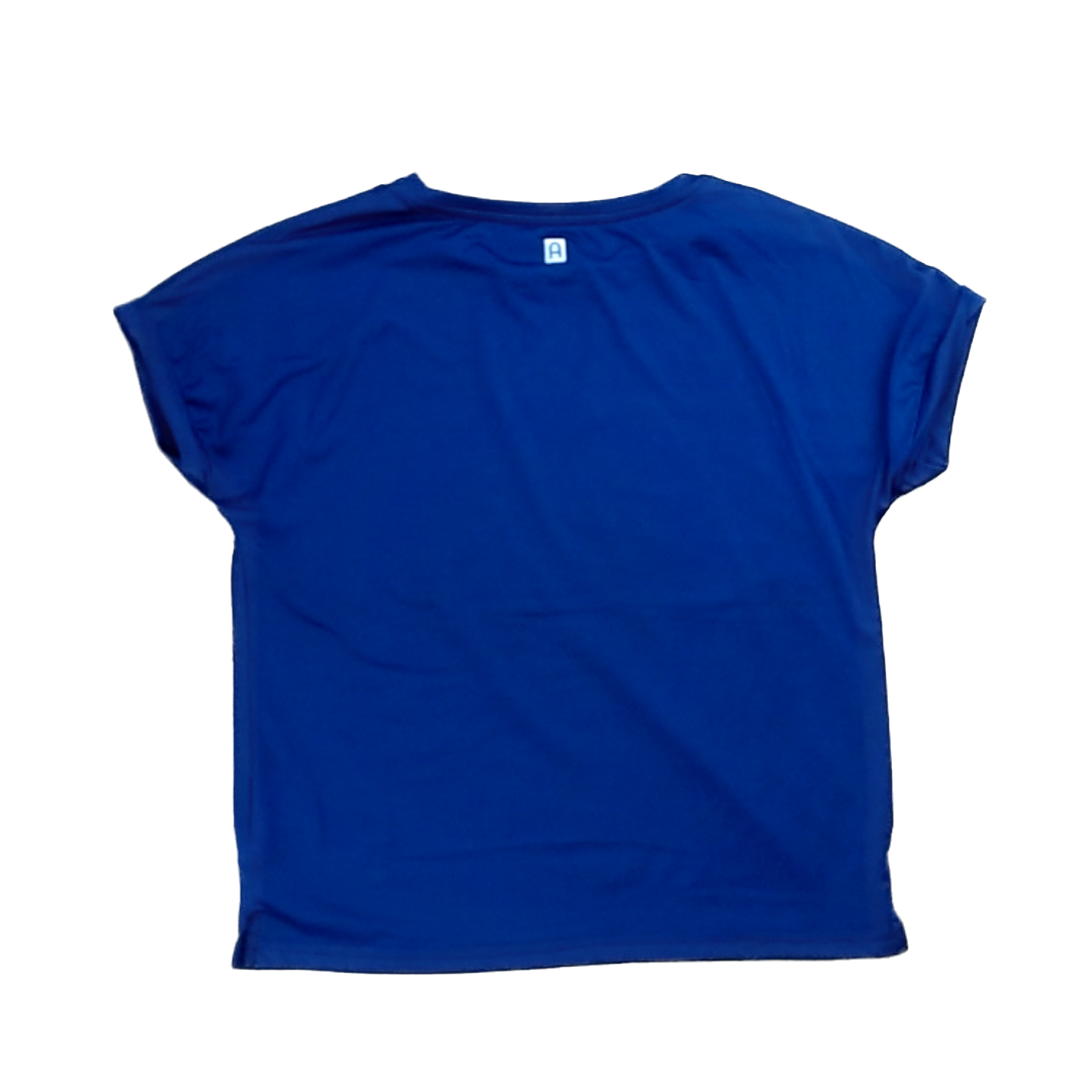 Rockets Of Awesome Girls Navy | Pink Heart | Lightening Bolt Short Sleeve Shirt Size: 7 Years Navy | Pink Heart | Lightening Bolt