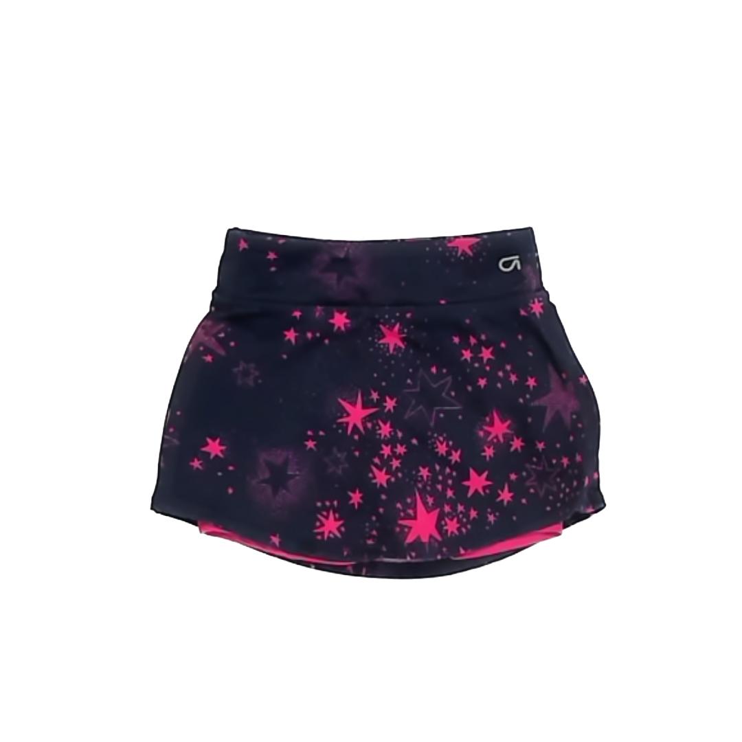 GapFit Girls Navy | Pink Stars Skirt Size: XS (4-5T) Navy | Pink Stars