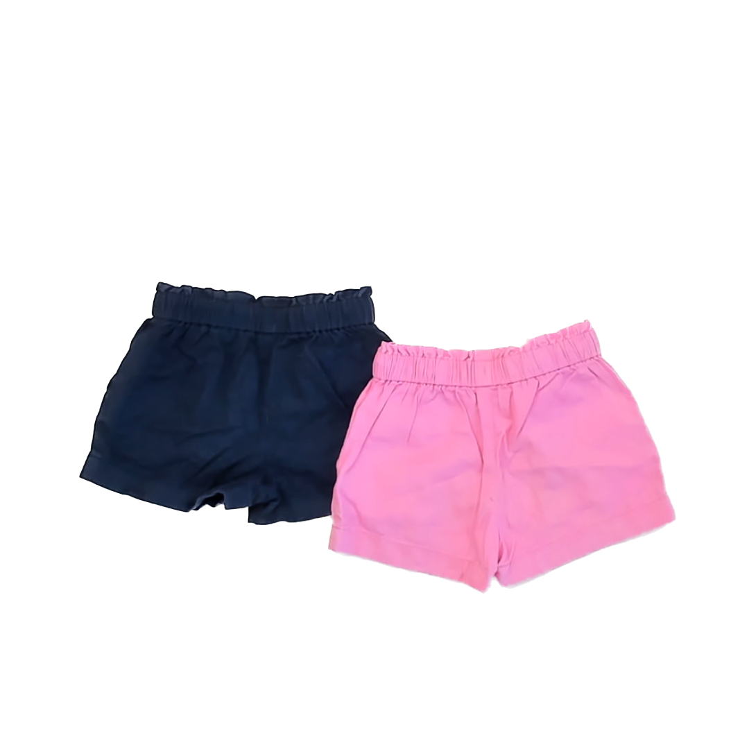 Crewcuts Girls Navy | Pink Shorts Size: 5T Navy | Pink