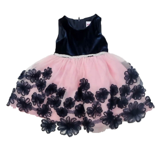 Nanette Girls Navy | Pink Dress Size: 18 Months Navy | Pink