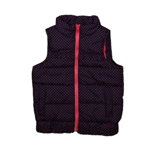 Osh Kosh Girls Navy | Pink Vest Size: 2T