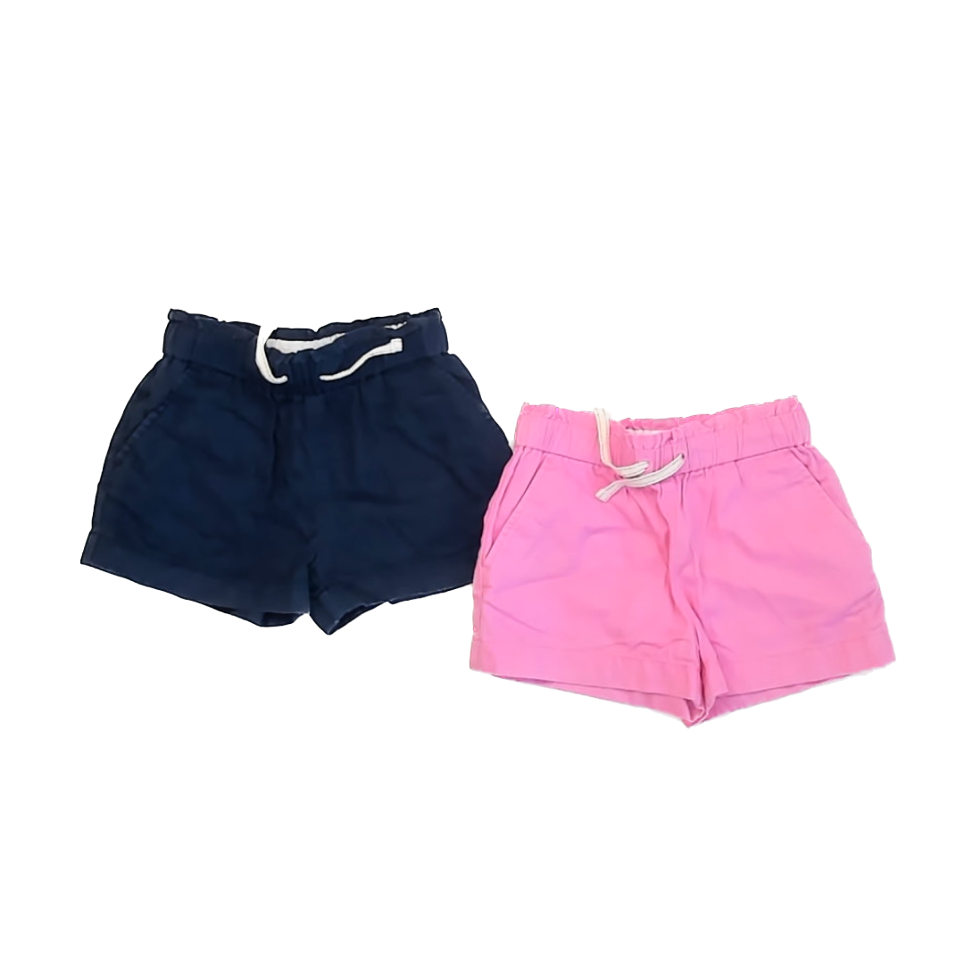 Crewcuts Girls Navy | Pink Shorts Size: 5T Navy | Pink