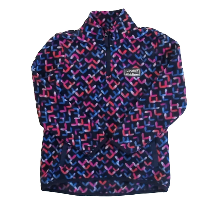Eddie Bauer Girls Navy | Pink Fleece Size: 7-8 Years Navy | Pink