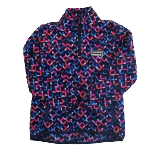 Eddie Bauer Girls Navy | Pink Fleece Size: 7-8 Years Navy | Pink