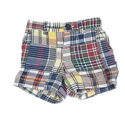 Ralph Lauren Boys Navy Plaid Shorts Size: 9 Months Navy Plaid