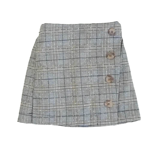 Kidpik Girls Navy Plaid Skirt Size: 4T Navy Plaid