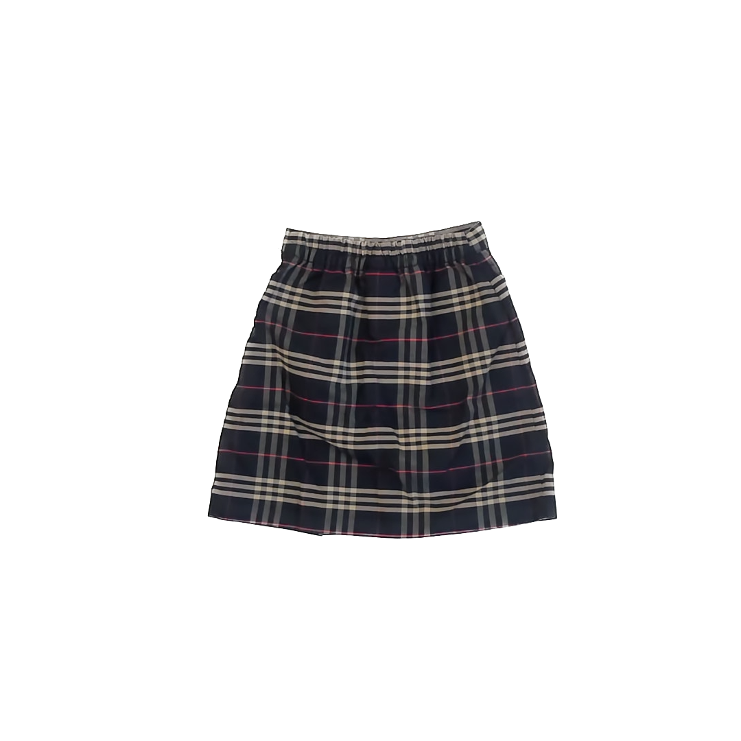 Elderwear Girls Navy Plaid Skirt Size: 5T Navy Plaid