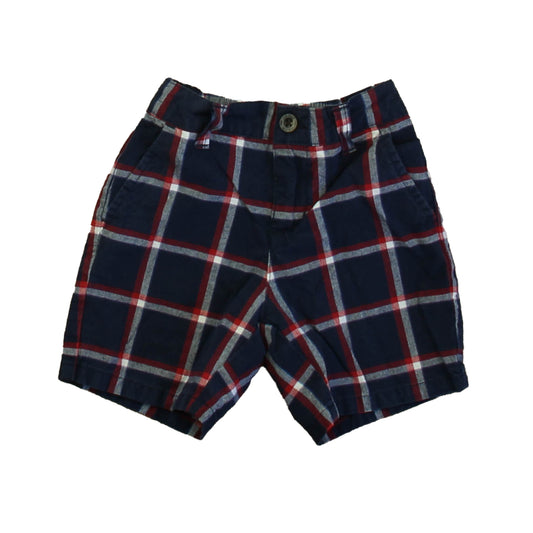 Janie and Jack Boys Navy | Plaid Shorts Size: 12 - 18 Months Navy | Plaid