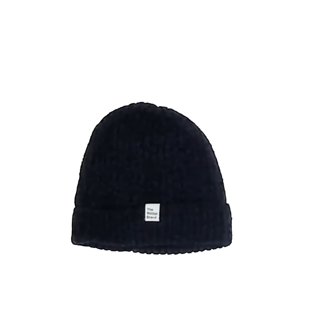 The Winter Brand Boys Navy Plush Lined Winter Hat Size: One Size Navy Plush Lined