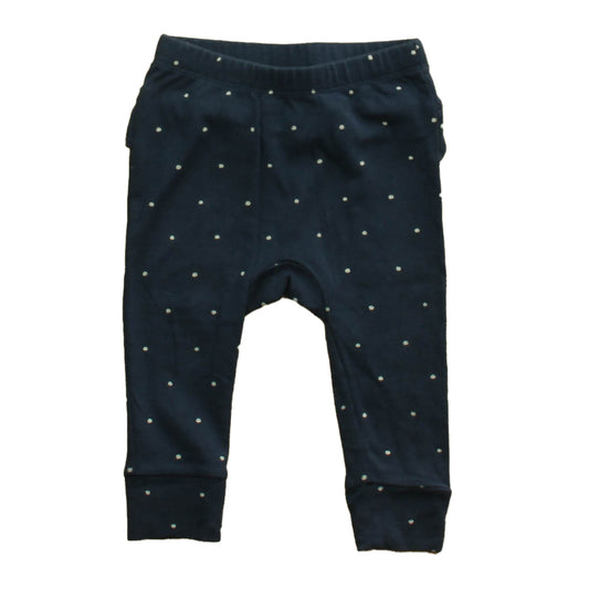 Tea Girls Navy Polka Dots Leggings Size: 9-12 Months Navy Polka Dots