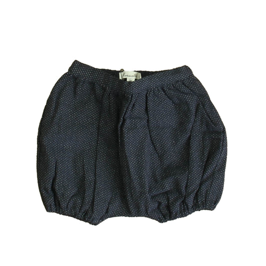 Louisiella Unisex Navy Polka Dots Shorts Size: 3 Months Navy Polka Dots