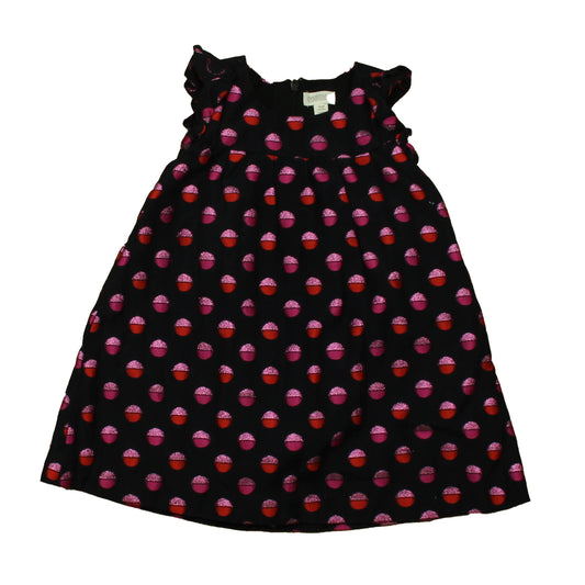 Gymboree Girls Navy Polka Dots Dress Size: 18-24 Months Navy Polka Dots