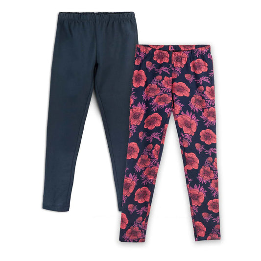 Mightly Girls Navy | Poppy Leggings Size: 6-14 Years Navy | Poppy