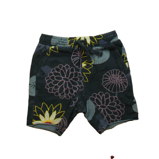 Tea Girls Navy | Purple Floral Shorts Size: 4T Navy | Purple Floral