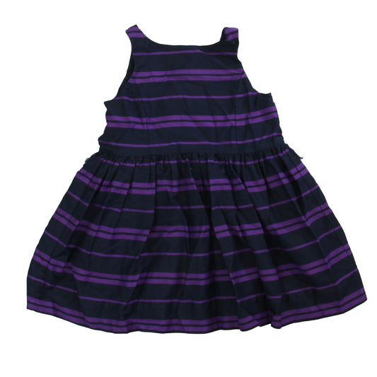 Ralph Lauren Girls Navy | Purple Dress Size: 2T Navy | Purple