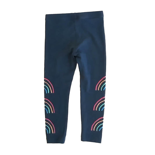 Tea Collection Girls Navy Rainbow Leggings Size: 3T Navy Rainbow
