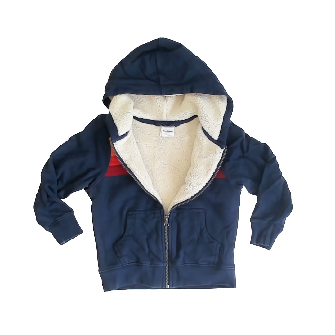 Hanna Andersson Boys Navy Rainbow Hoodie Size: 5T Navy Rainbow