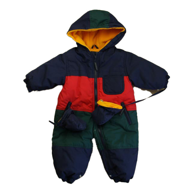 Rothschild Boys Navy | Red | Green Snowsuit Size: 12 Months