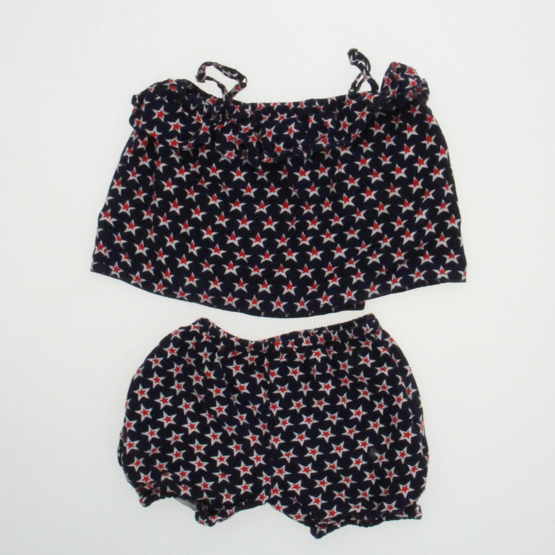 Peek Girls Navy | Red Stars Apparel Sets Size: 12-18 Months Navy | Red Stars