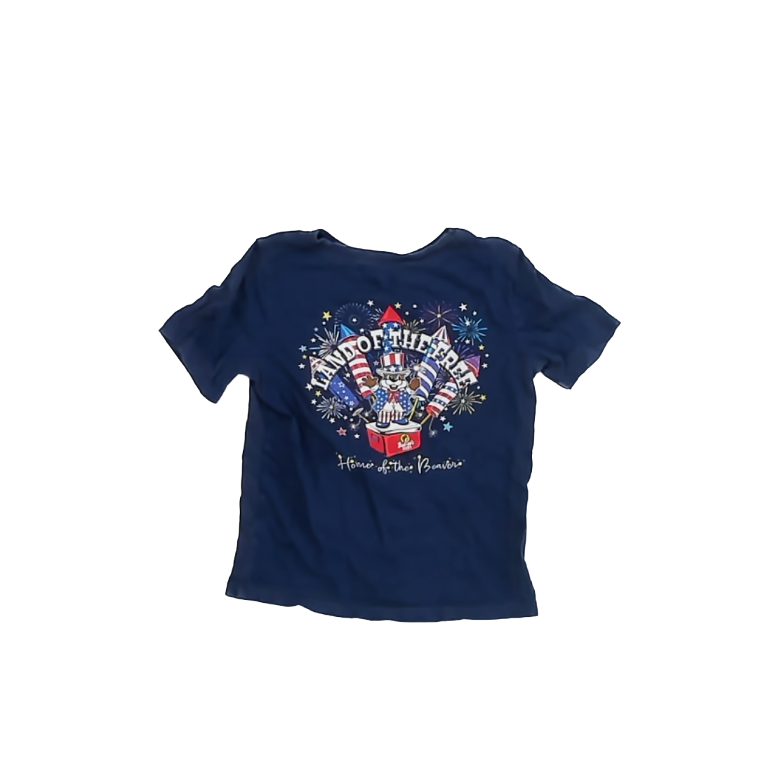 Buc-ees Boys Navy | Red | White T-Shirt Size: 5T Navy | Red | White