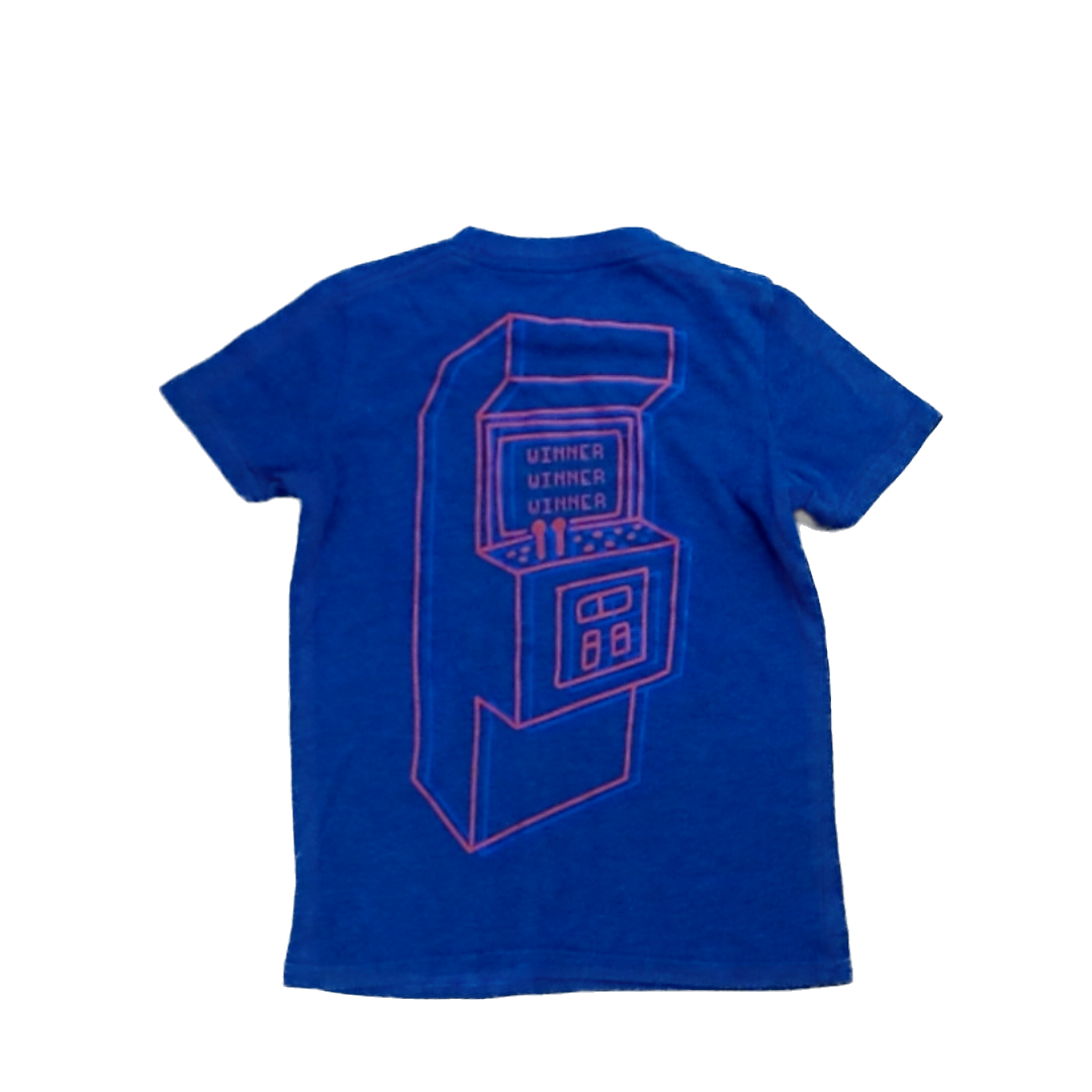 Rockets Of Awesome Boys Navy | Red Winner Short Sleeve Shirt Size: 6 Years Navy | Red Winner
