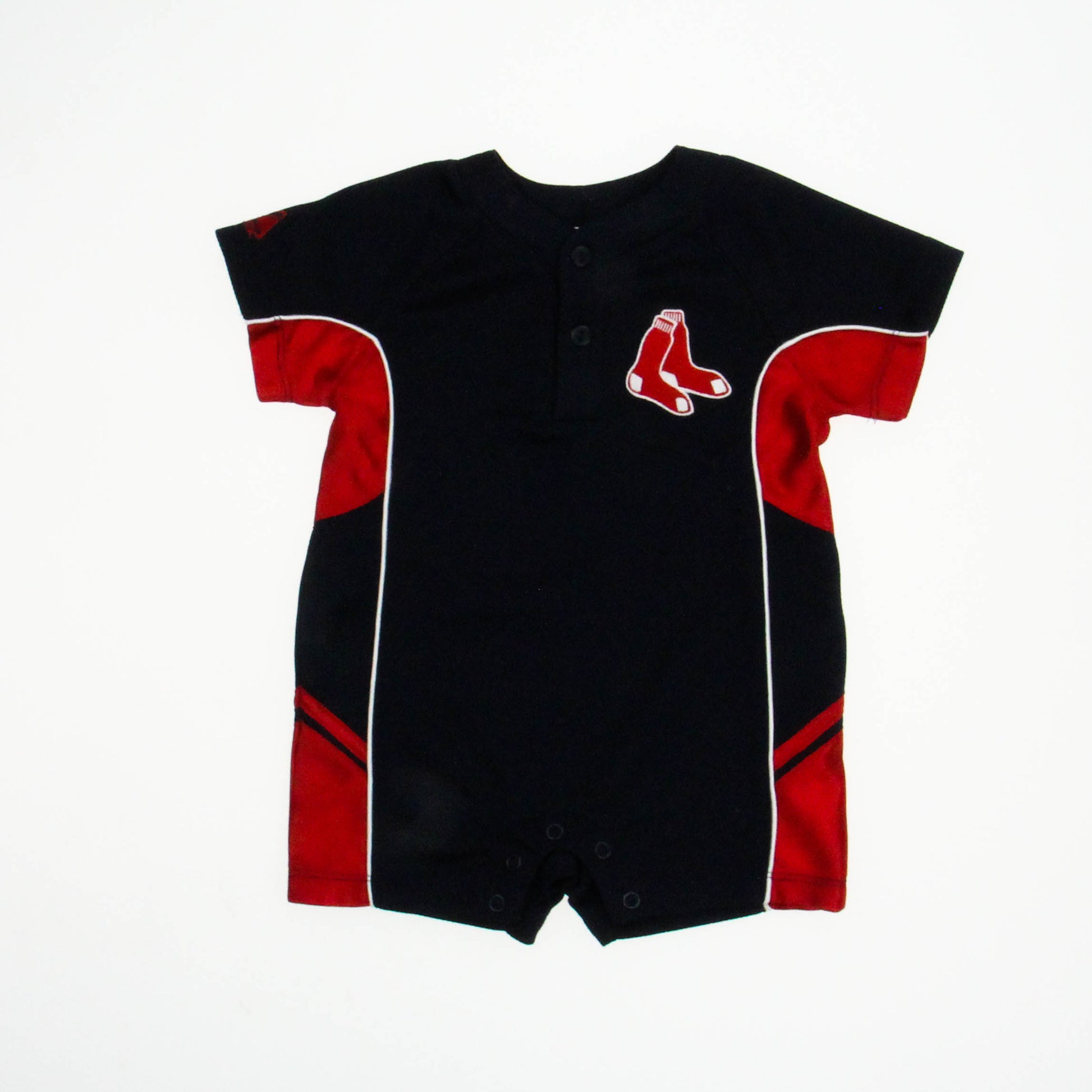 Majestic Boys Navy | Red Romper Size: 6-9 Months Navy | Red