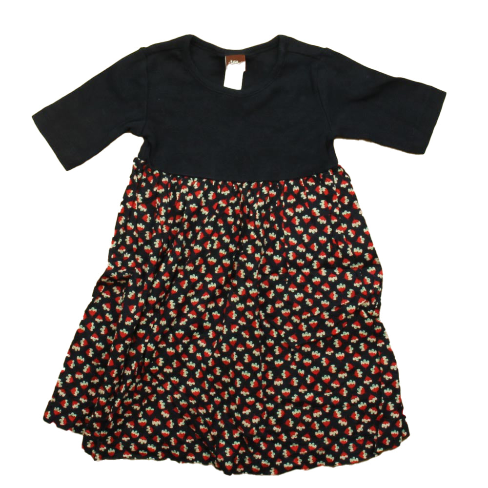 Tea Girls Navy | Red Dress Size: 2T Navy | Red