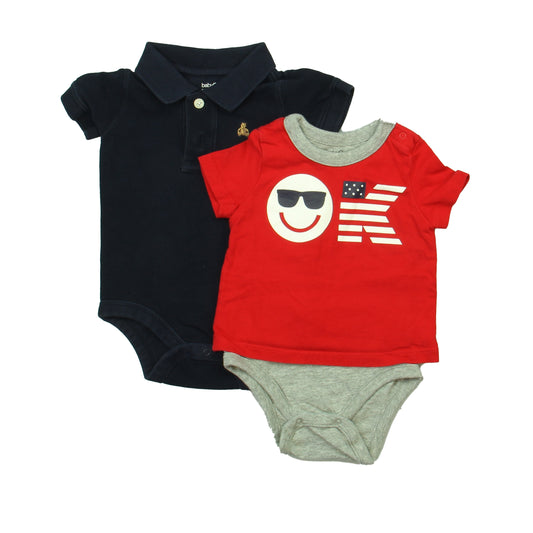 Gap Boys Navy | Red Onesie Size: 6-12 Months Navy | Red