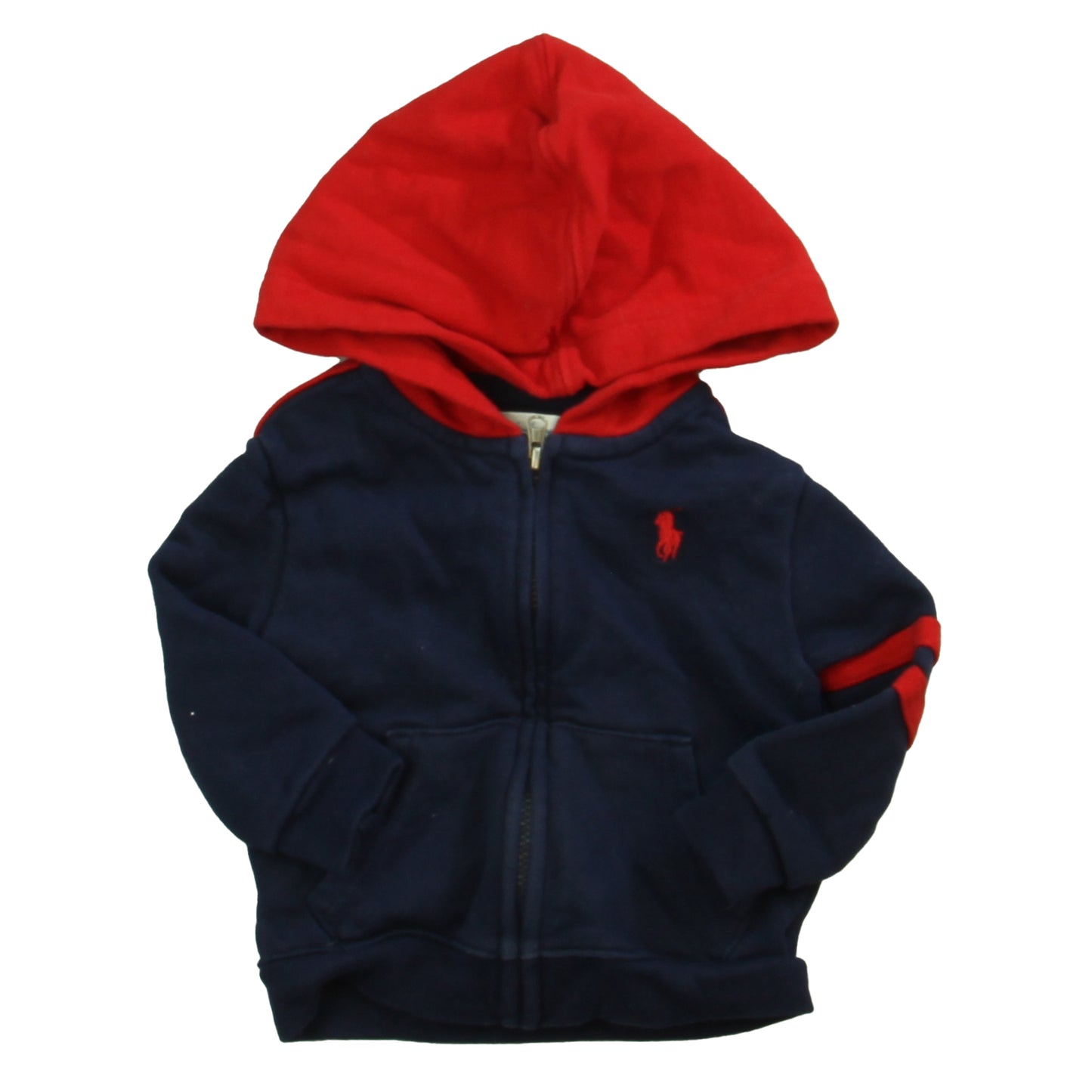 Ralph Lauren Boys Navy | Red Hoodie Size: 9 Months Navy | Red