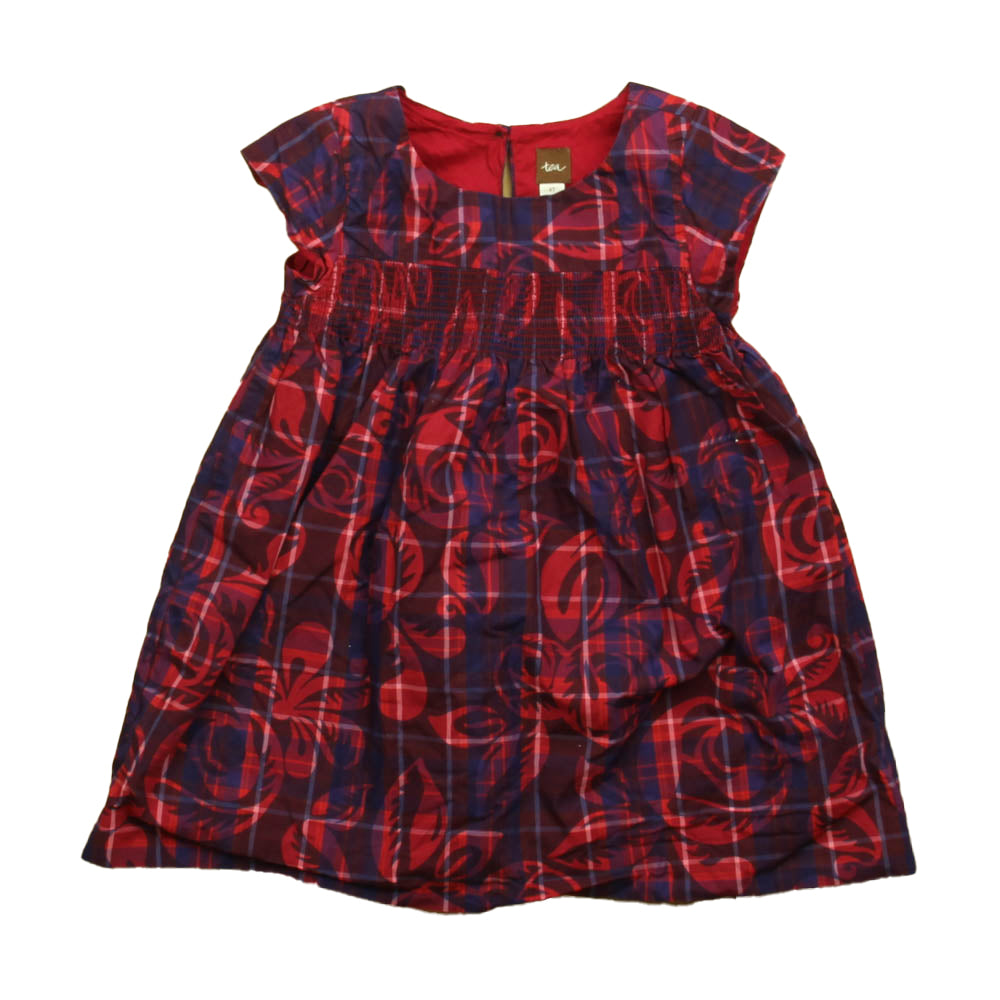 Tea Girls Navy | Red Dress Size: 4T Navy | Red