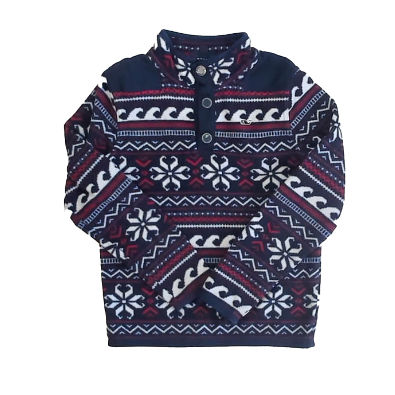 Vineyard Vines Boys Navy | Red Fleece Size: 7 Years Navy | Red