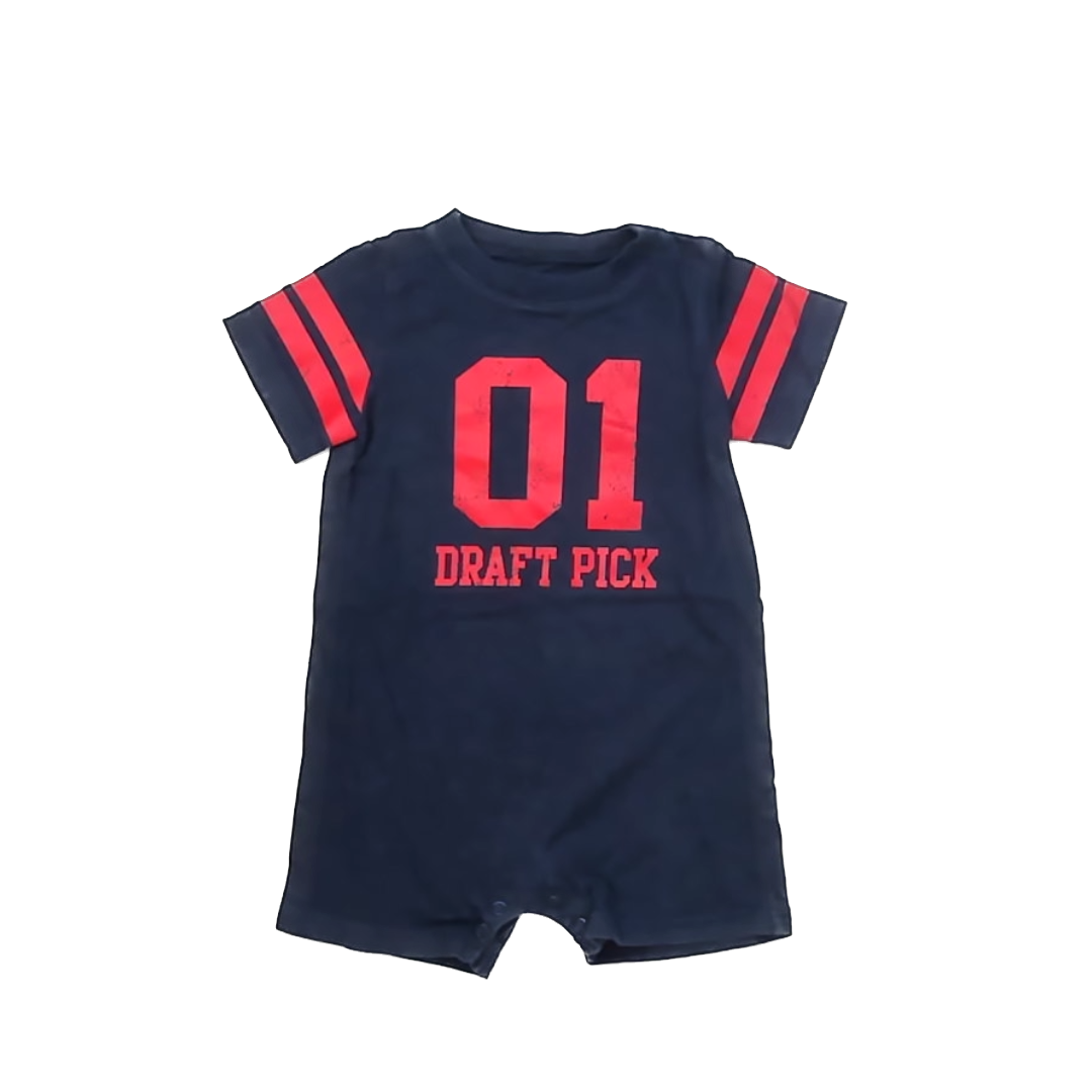 Carter's Boys Navy | Red Onesie Size: 24 Months Navy | Red