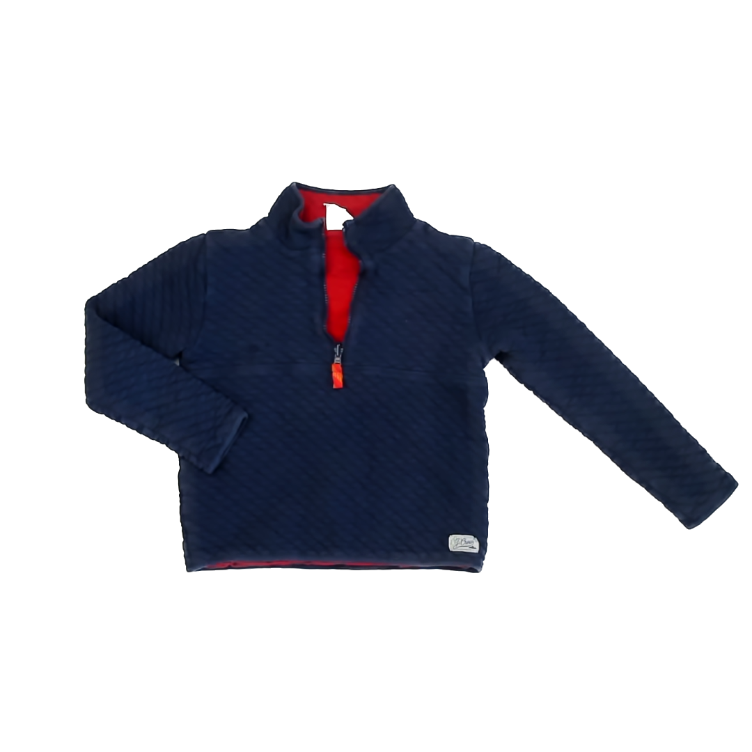 Crewcuts Boys Navy | Red Sweatshirt Size: M (8-9) Navy | Red