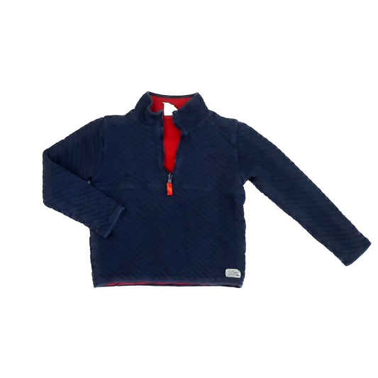 Crewcuts Boys Navy | Red Sweatshirt Size: M (8-9) Navy | Red