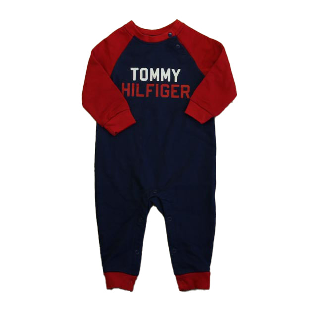 Tommy Hilfiger Boys Navy | Red Long Sleeve Outfit Size: 12 Months Navy | Red
