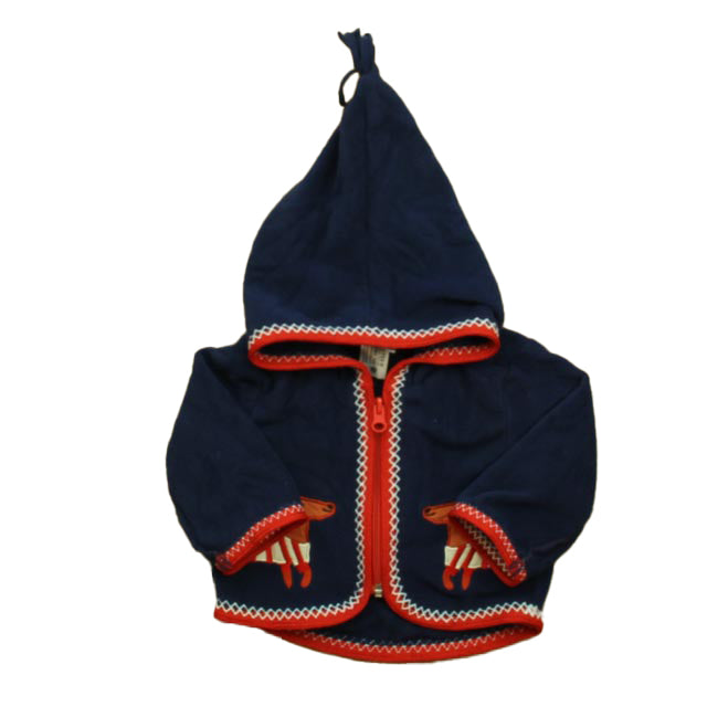 Hanna Andersson Boys Navy | Red Fleece Size: 0-3 Months