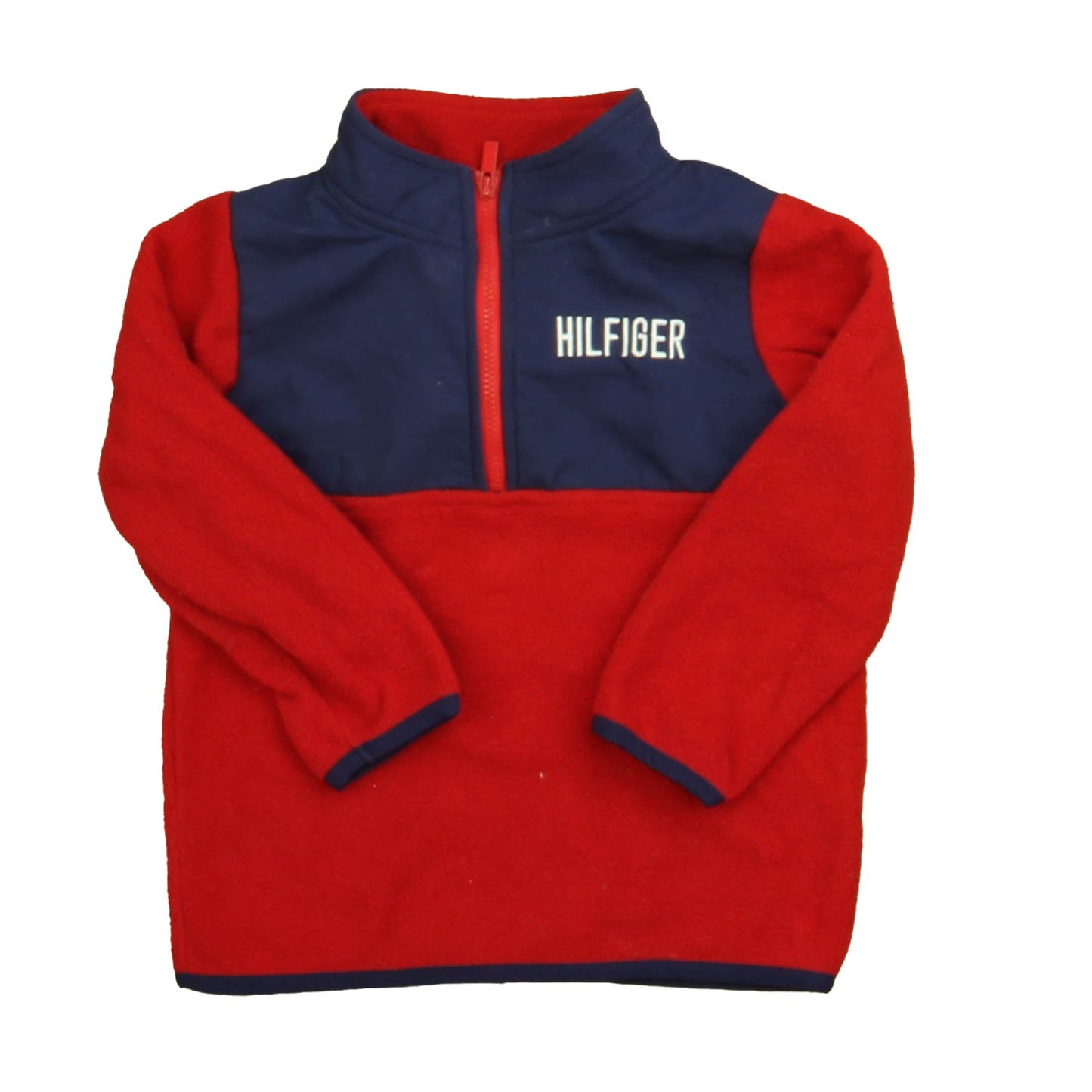 Tommy Hilfiger Boys Navy | Red Fleece Size: 24 Months Navy | Red