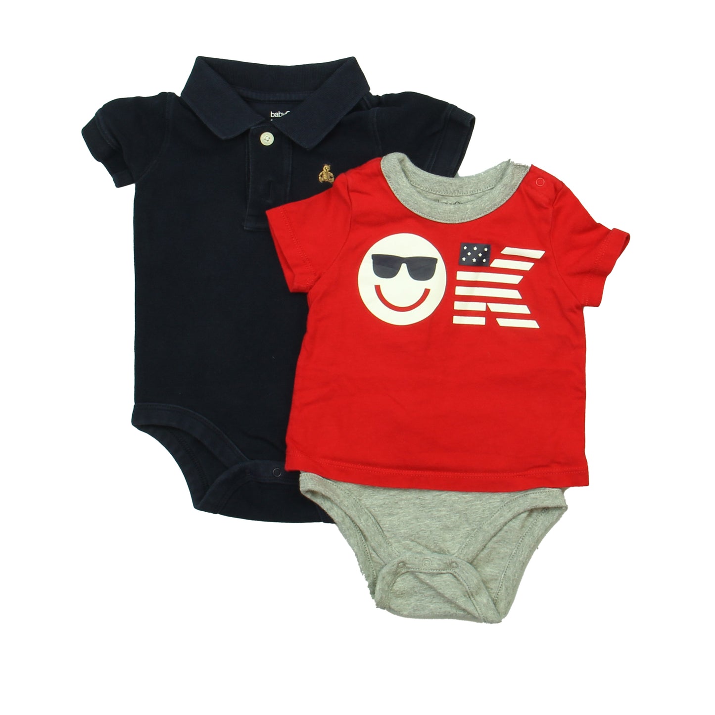 Gap Boys Navy | Red Onesie Size: 6-12 Months Navy | Red