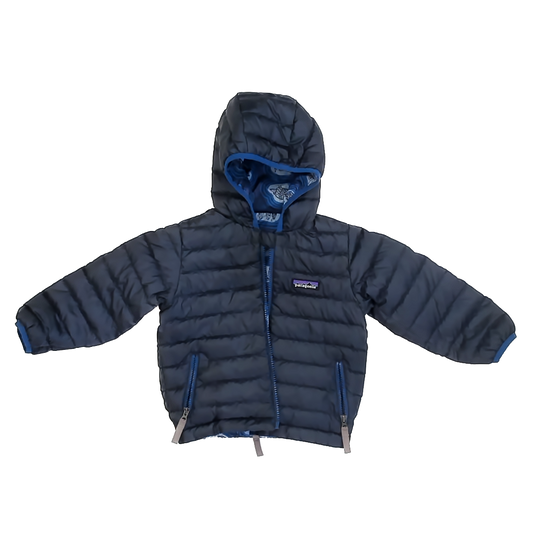 Patagonia Boys Navy Reversible Winter Coat Size: 3T* Navy Reversible