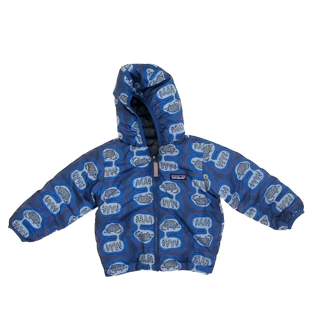 Patagonia Boys Navy Reversible Winter Coat Size: 3T* Navy Reversible