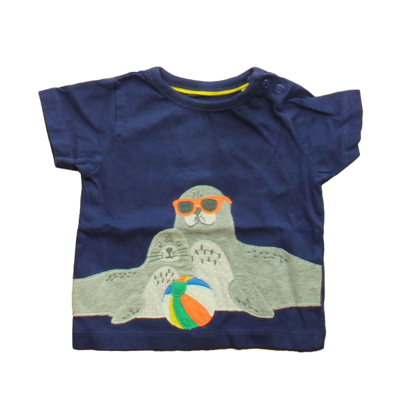 Boden Boys Navy Seal T-Shirt Size: 3-6 Months Navy Seal