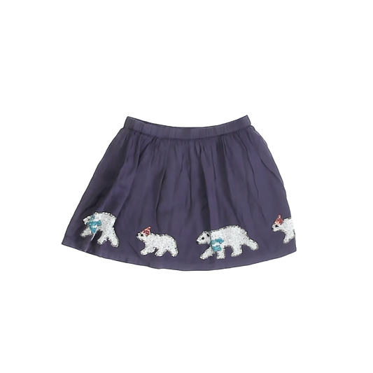 Boden Girls Navy Sequin Polar Bear Skirt Size: 7-8 Years Navy Sequin Polar Bear