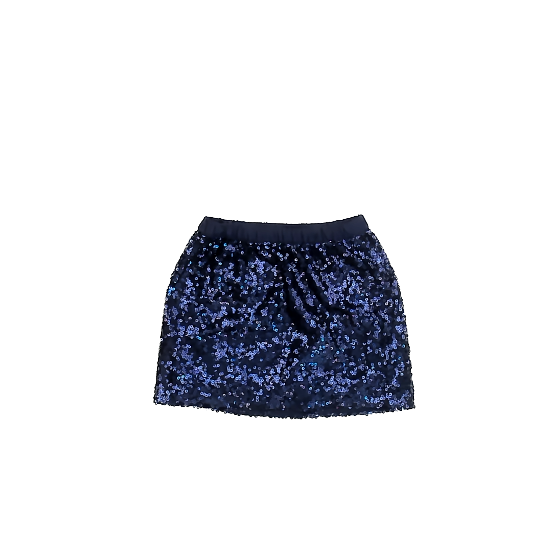 Gymboree Girls Navy Sequin Skirt Size: 5-6 Years Navy Sequin