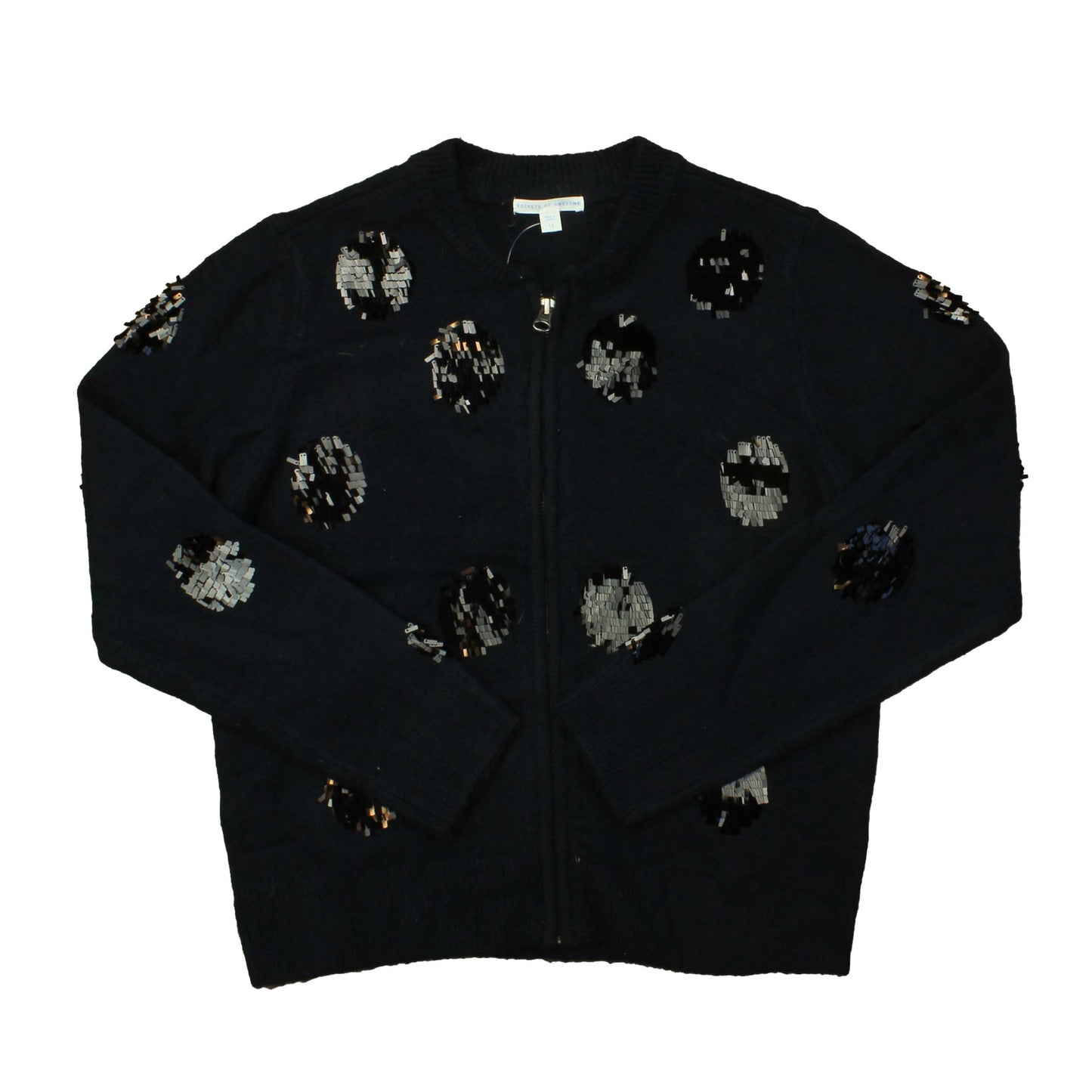 Rockets Of Awesome Girls Navy | Sequins Cardigan Size: 12 Years