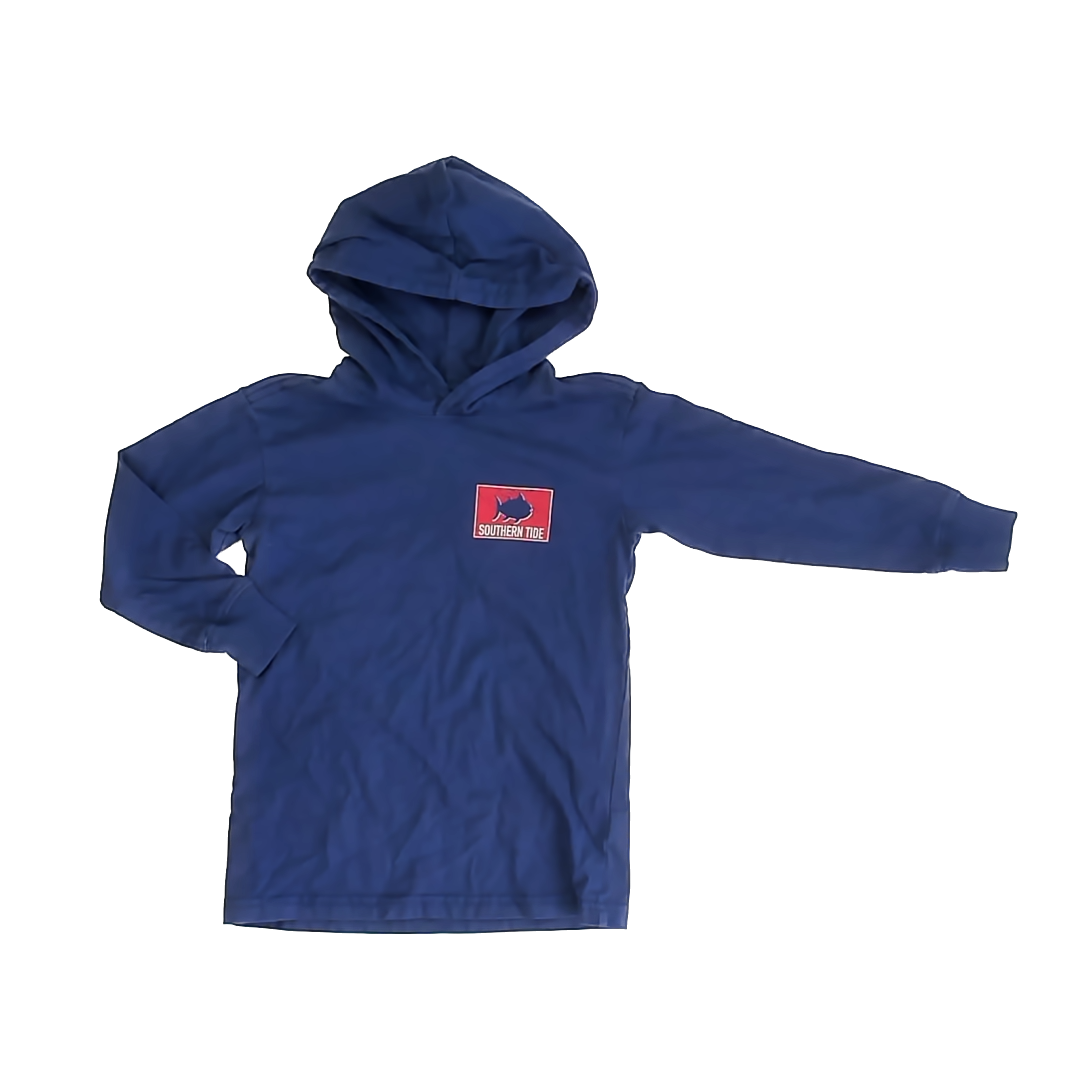 Southern Tide Boys Navy | Shark Hoodie Size: XS (4-5T) Navy | Shark