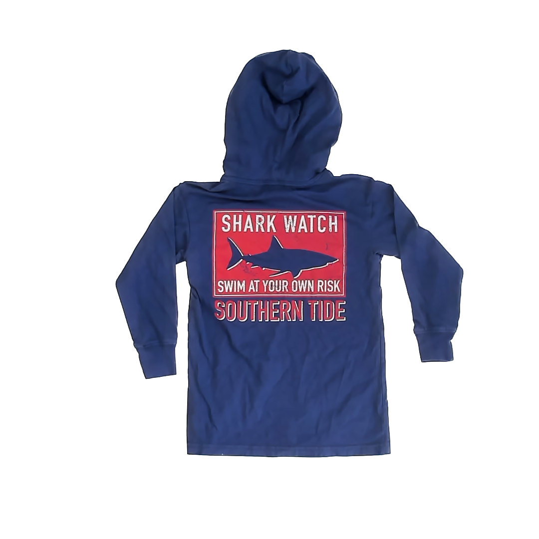 Southern Tide Boys Navy | Shark Hoodie Size: XS (4-5T) Navy | Shark