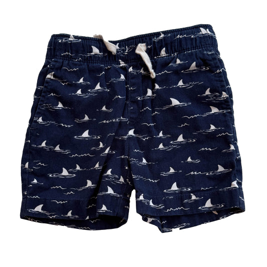 Crewcuts Boys Navy Sharks Shorts Size: 3T Navy Sharks